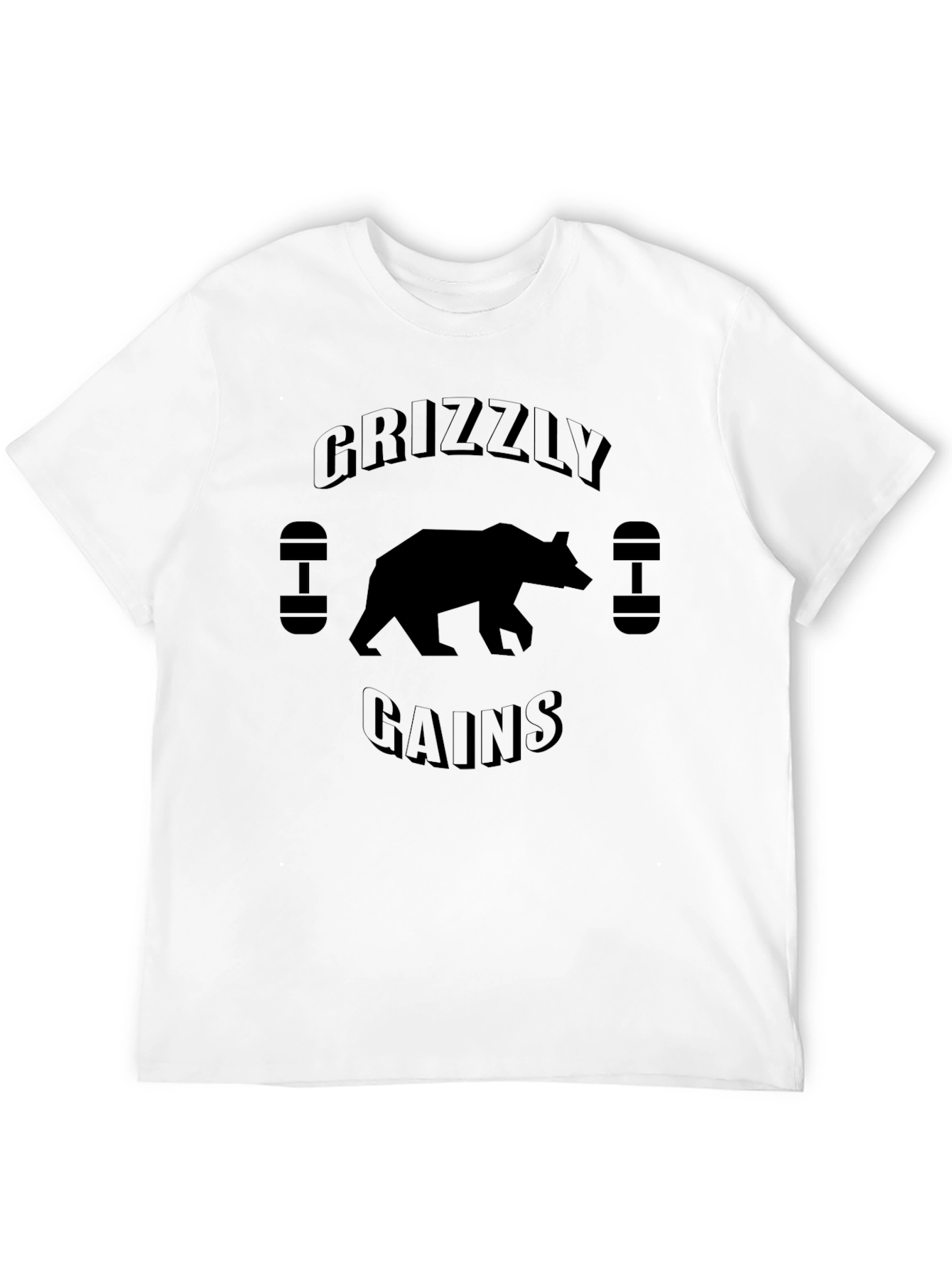 Grizzly Gains Black Graphic T-Shirt