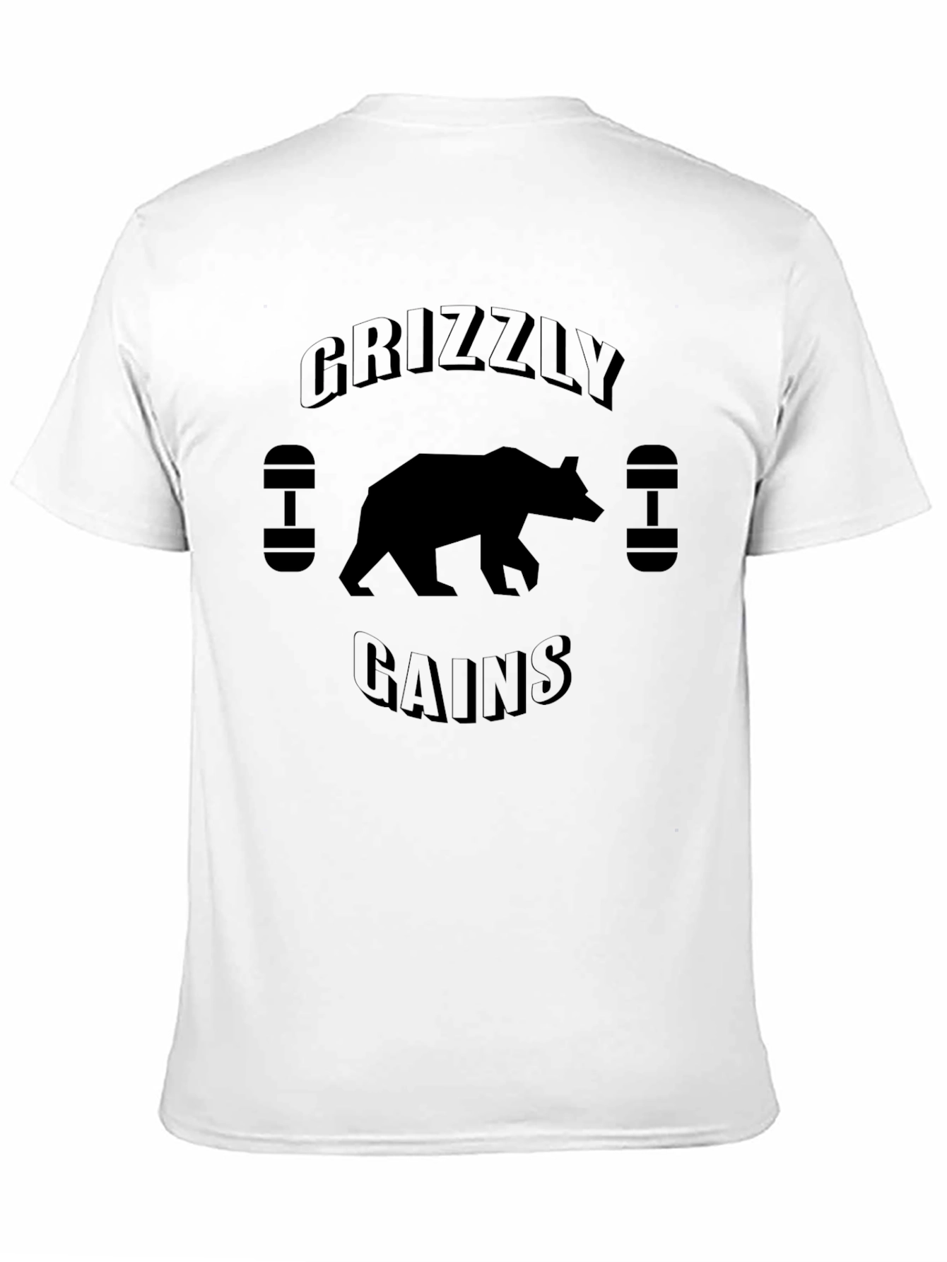 Grizzly Gains Black Graphic T-Shirt