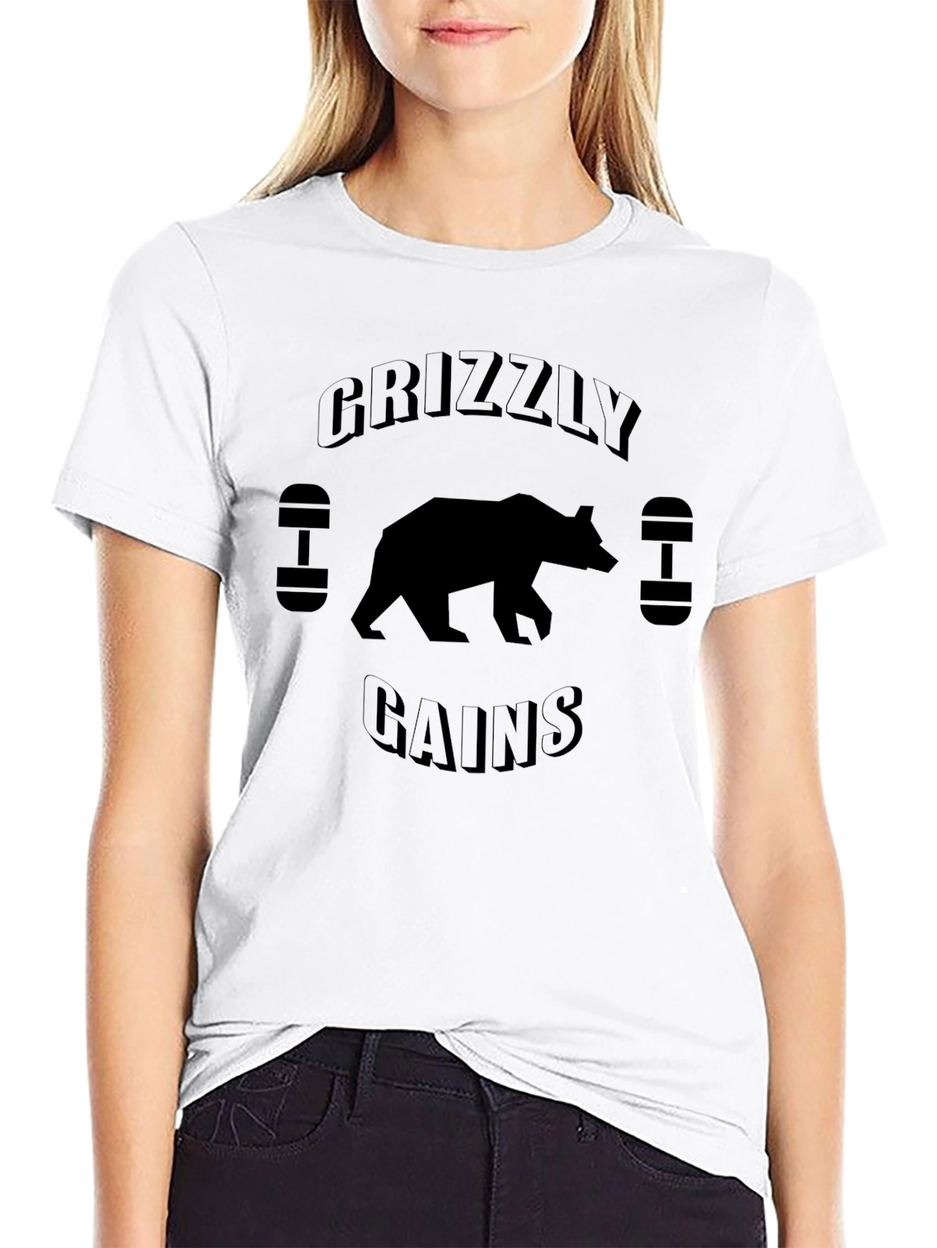 Grizzly Gains Black Graphic T-Shirt