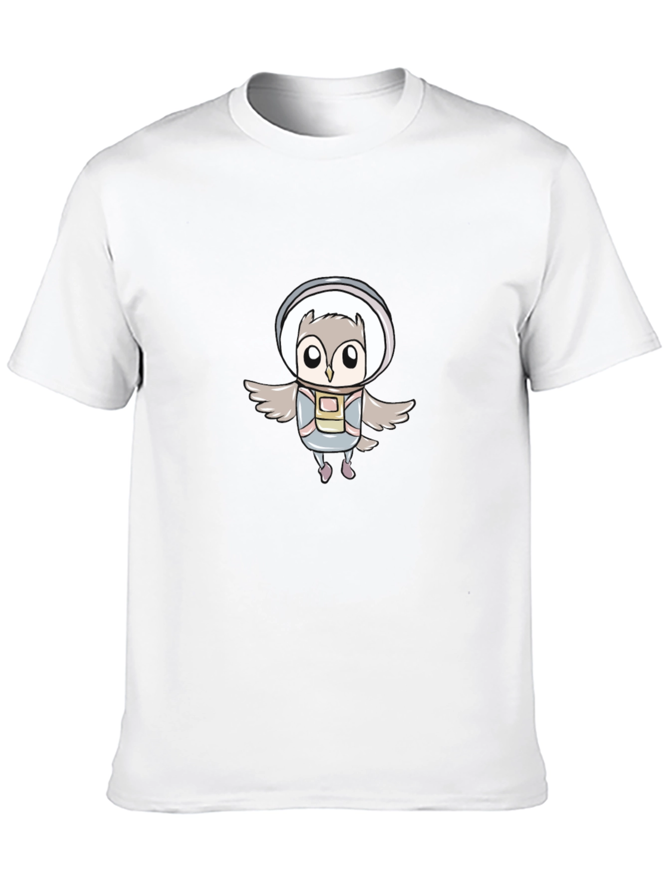 Astronaut Owl Graphic Tee - Unisex Black T-Shirt