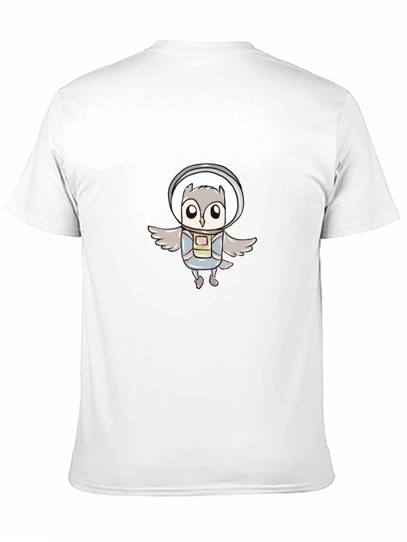 Astronaut Owl Graphic Tee - Unisex Black T-Shirt