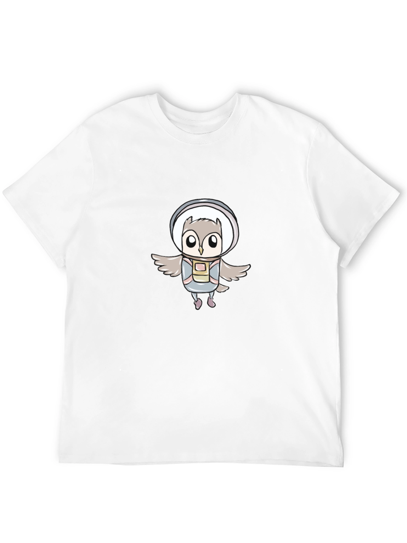 Astronaut Owl Graphic Tee - Unisex Black T-Shirt