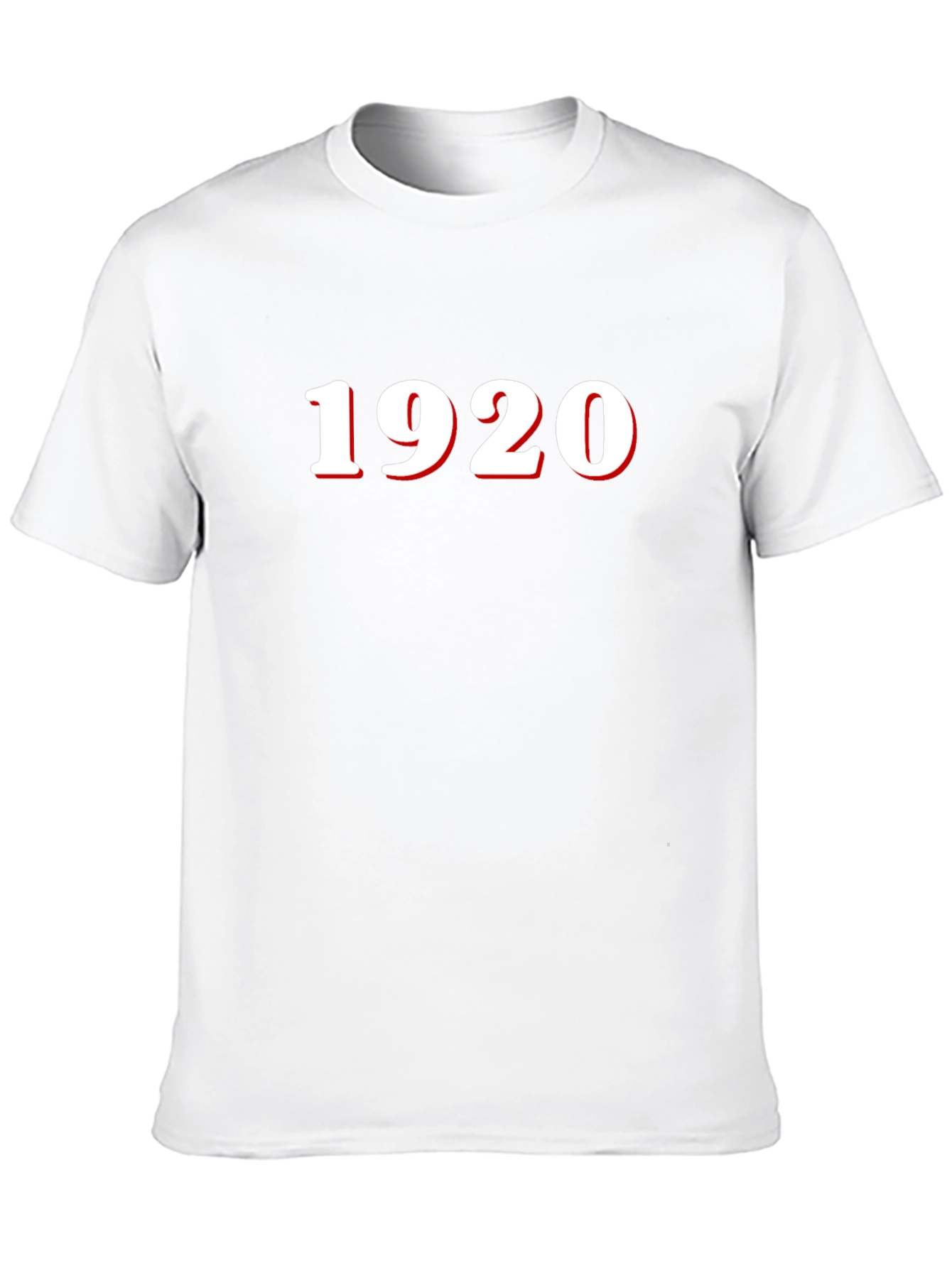 1920 Print Black T-Shirt