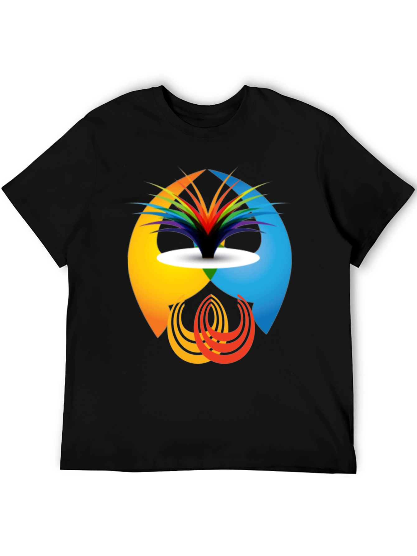Abstract Design Graphic Tee - Modern Casual Shirt