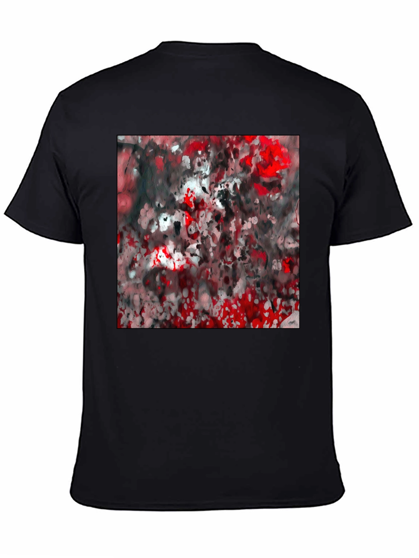 Abstract Red & Black T-Shirt