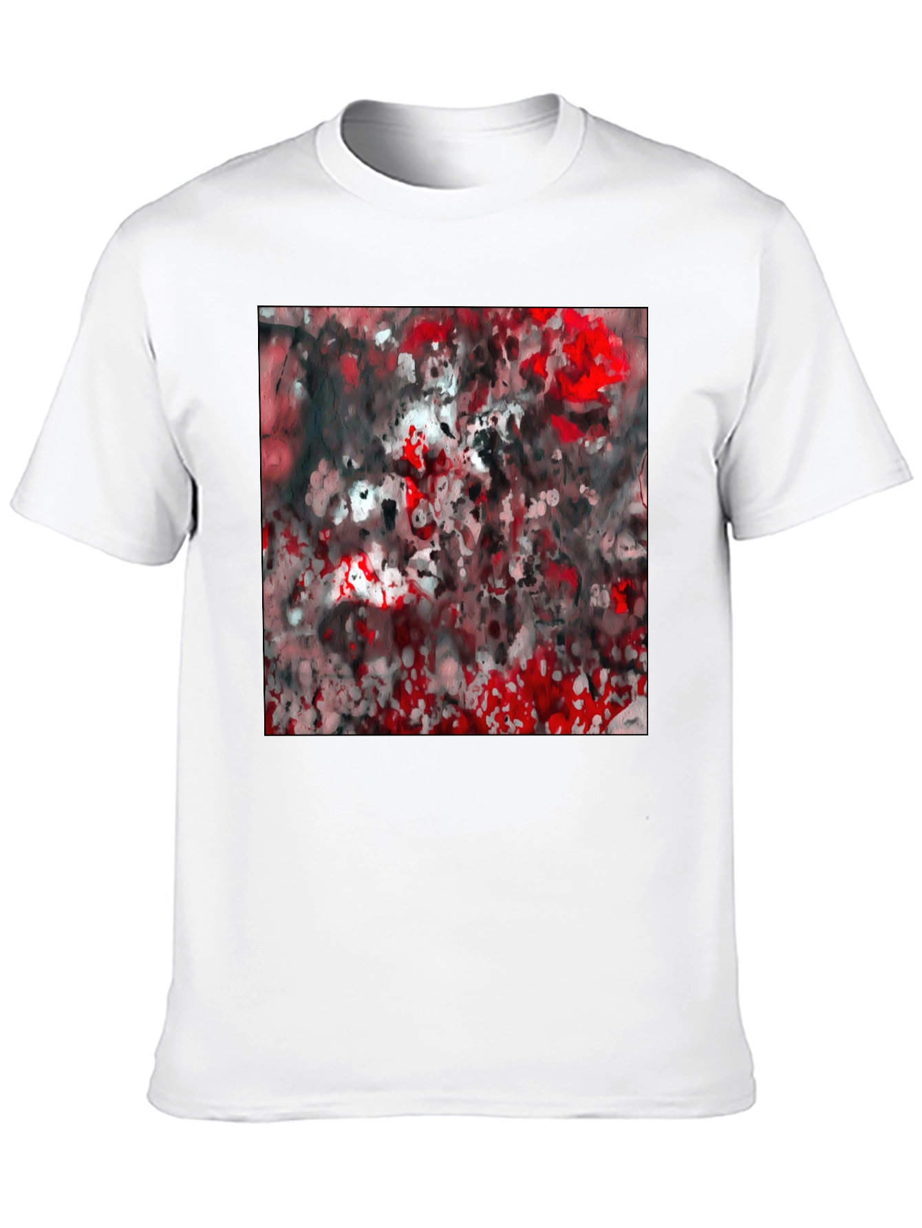 Abstract Red & Black T-Shirt