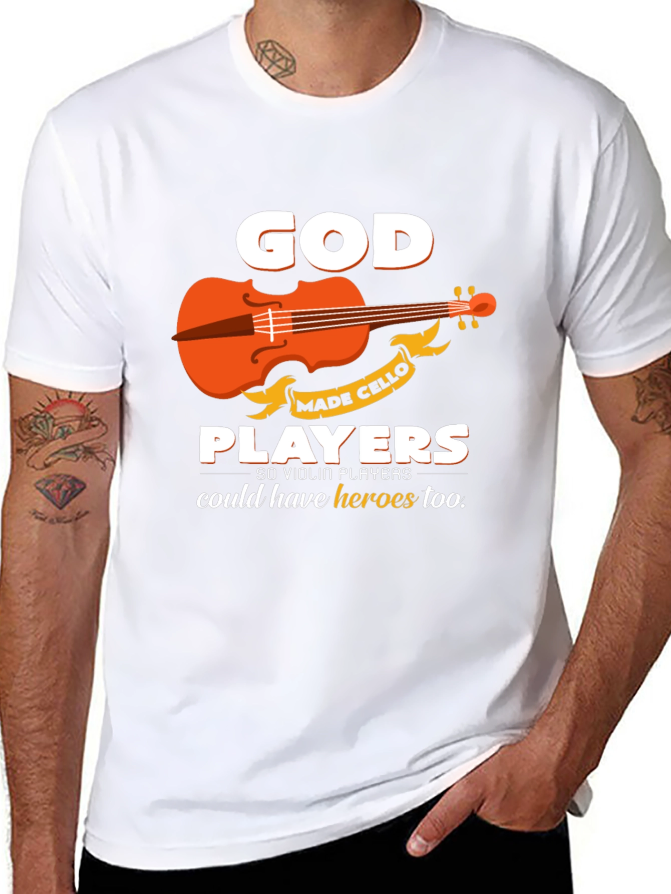 God Made Cello Players T-Shirt