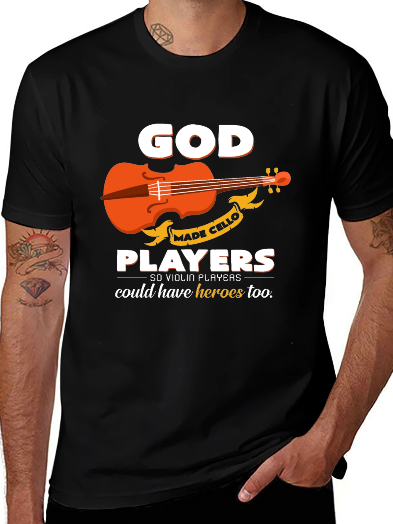 God Made Cello Players T-Shirt