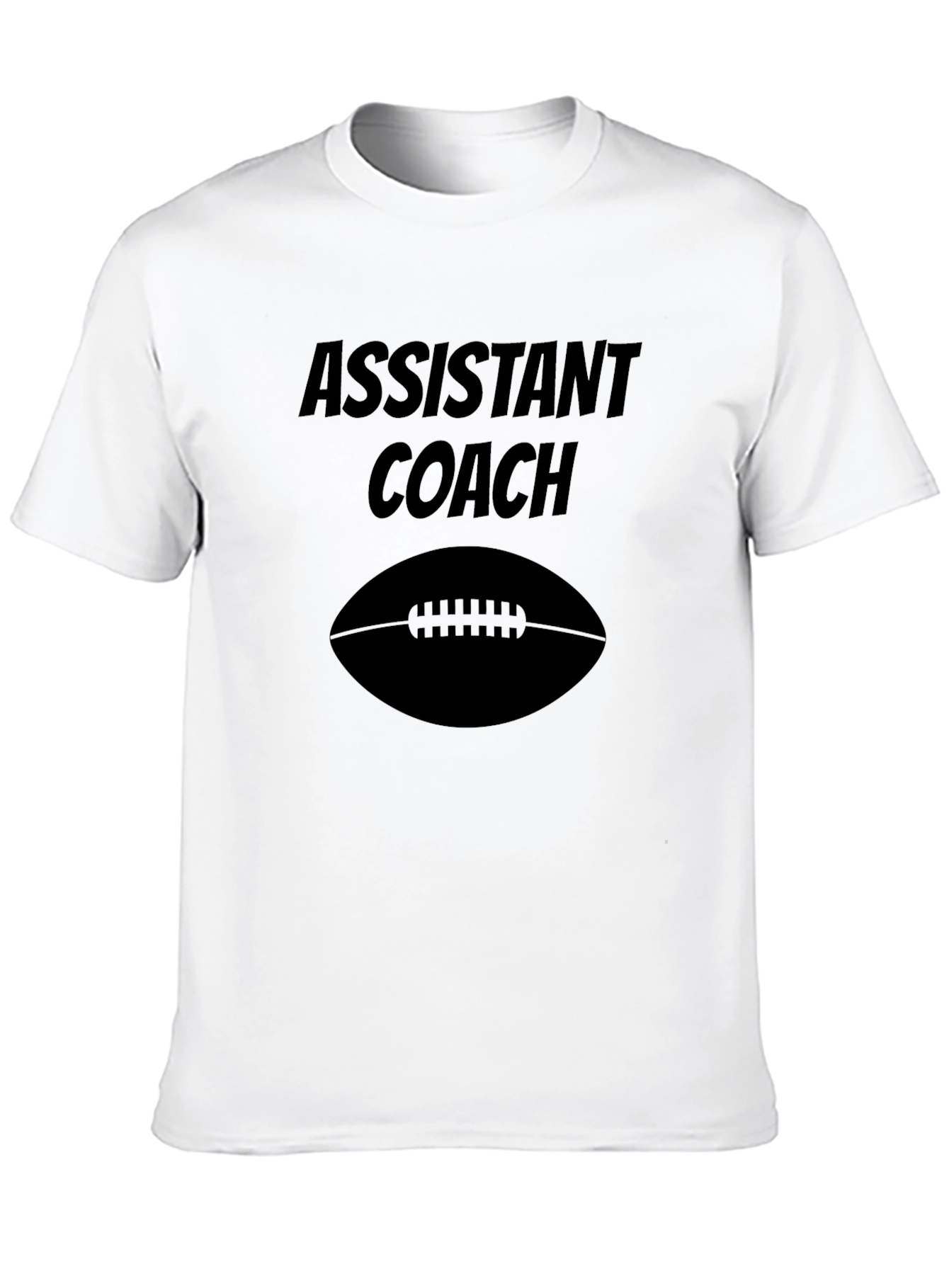 Assistant Coach Football T-Shirt - Black