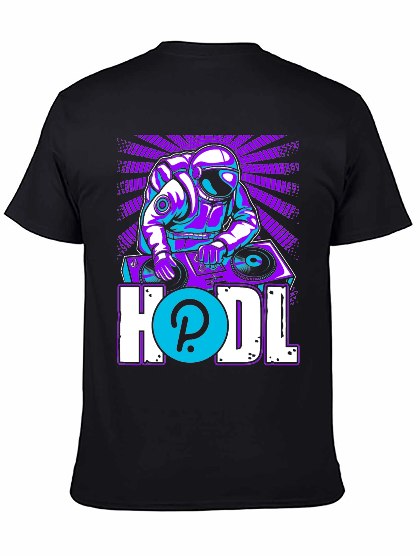 DJ Astronaut HODL T-Shirt - Crypto Fashion