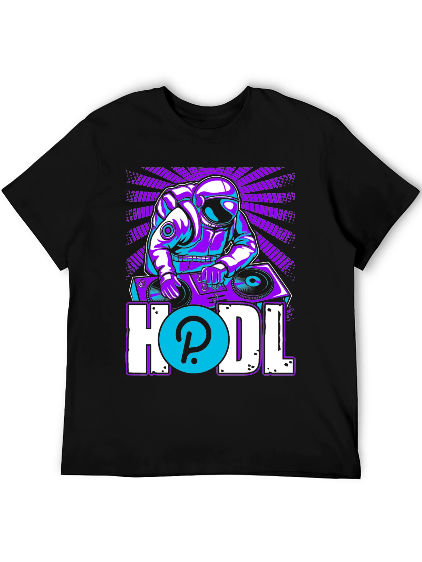 DJ Astronaut HODL T-Shirt - Crypto Fashion