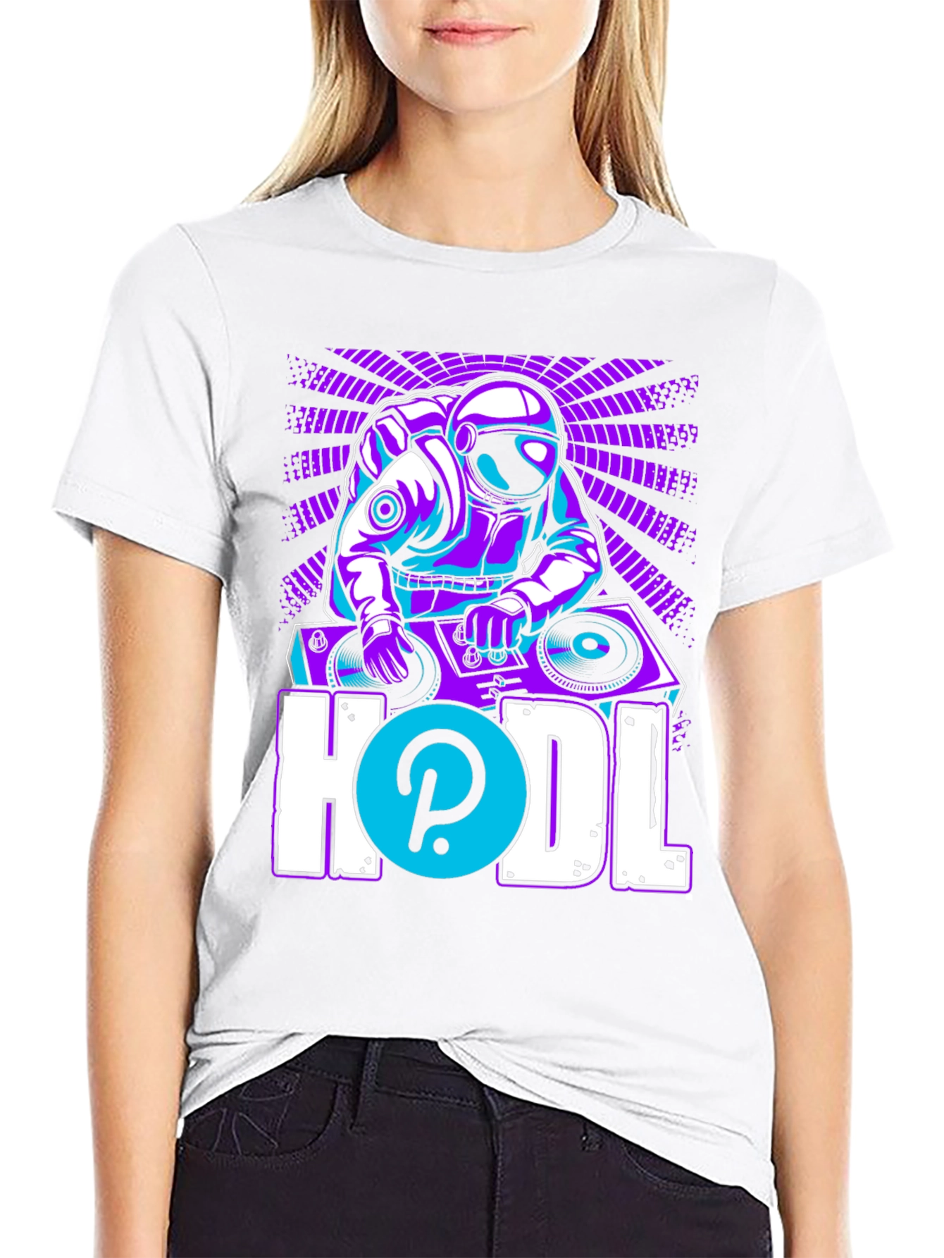 DJ Astronaut HODL T-Shirt - Crypto Fashion