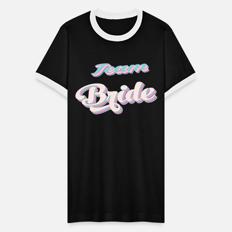 Bachelorette party team bride coul retro pink