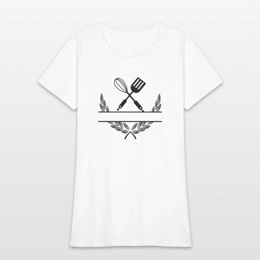 Baking tools in laurel wreath