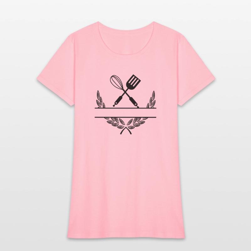 Baking tools in laurel wreath