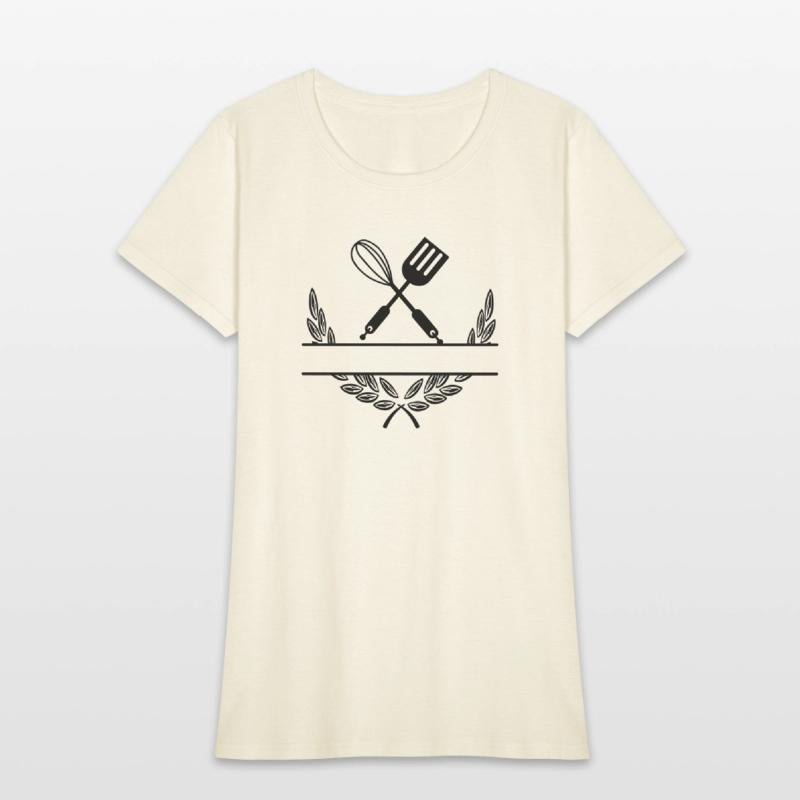 Baking tools in laurel wreath