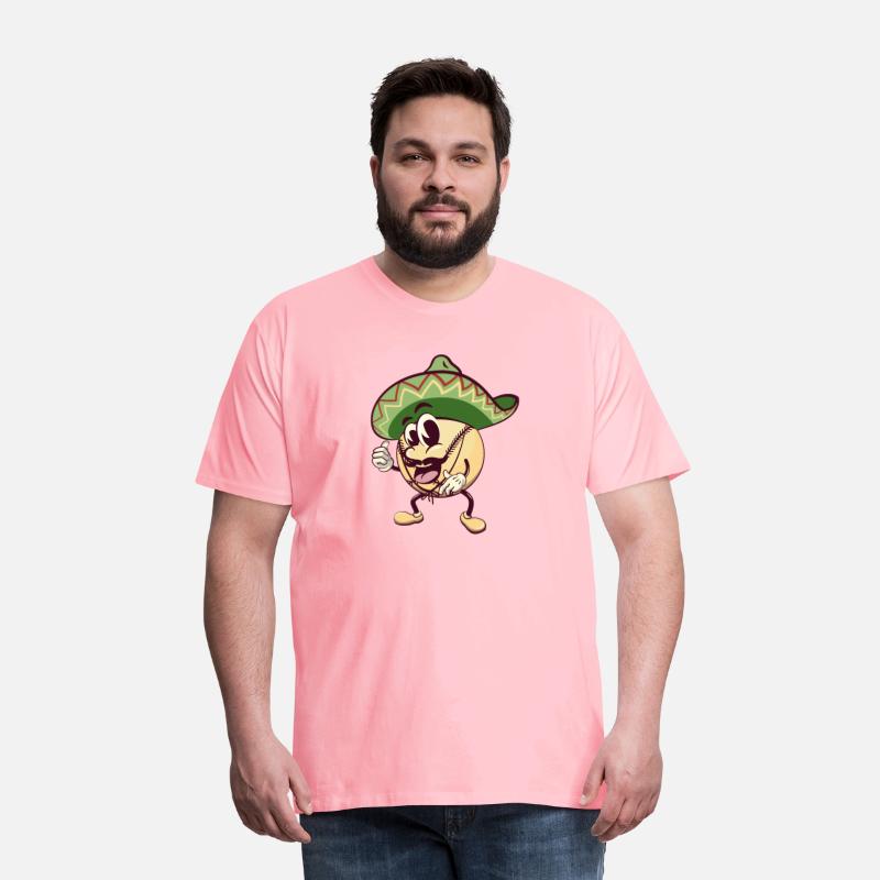 baseball cartoon wearing sombrero with thumb up