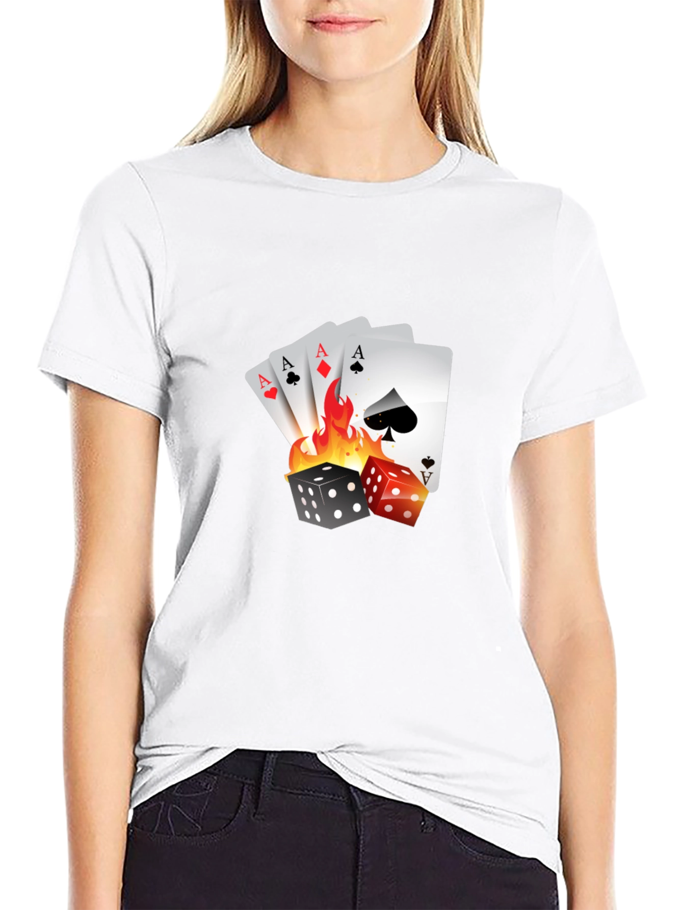 Gamblers Luck Graphic Tee - Aces & Dice
