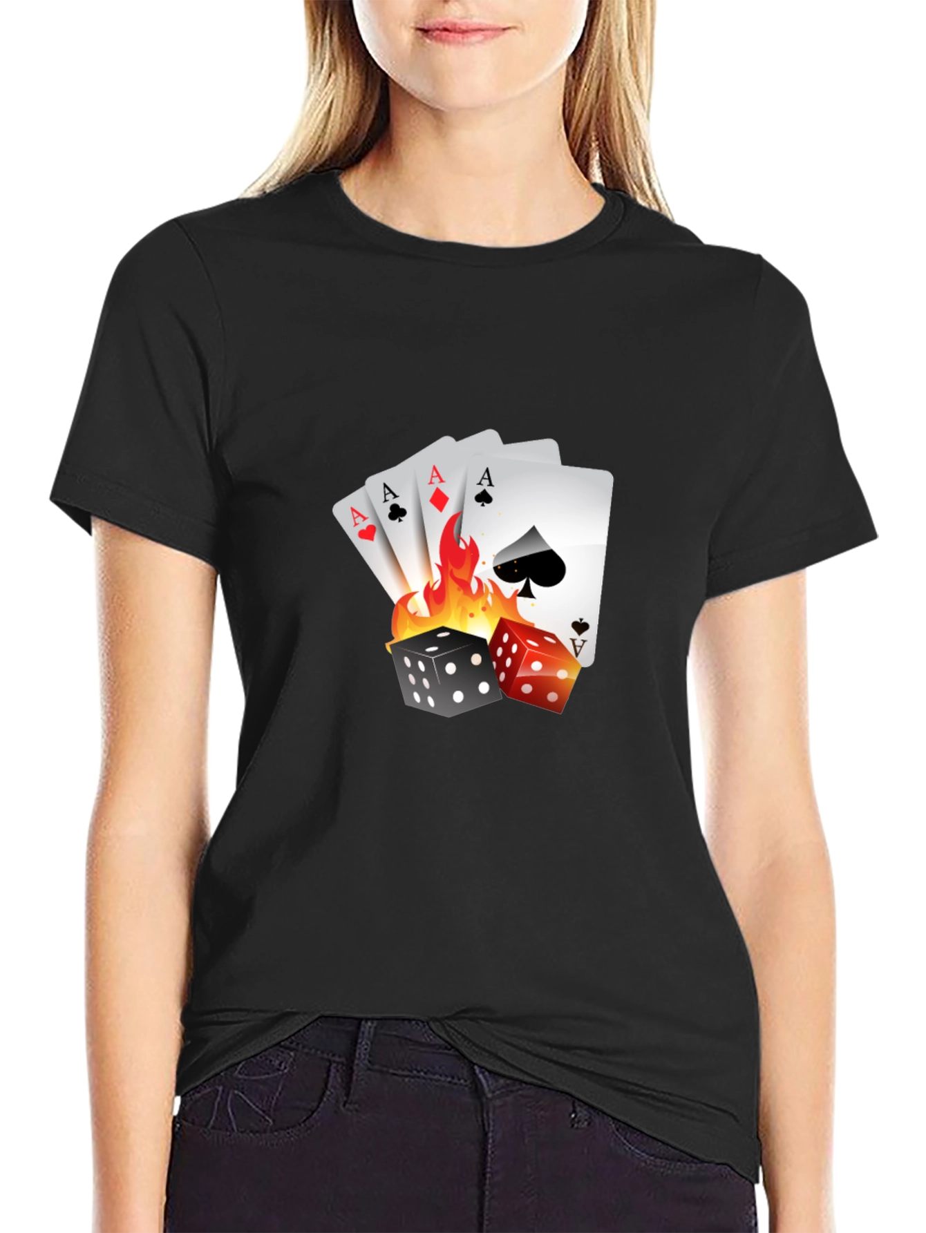 Gamblers Luck Graphic Tee - Aces & Dice