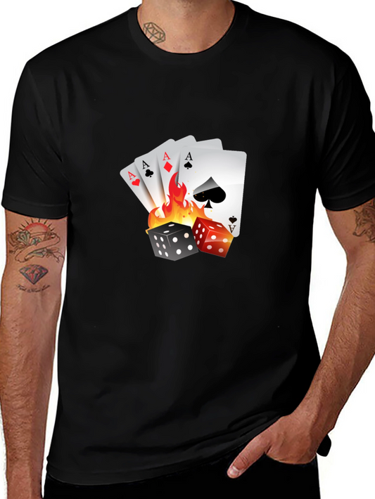 Gamblers Luck Graphic Tee - Aces & Dice