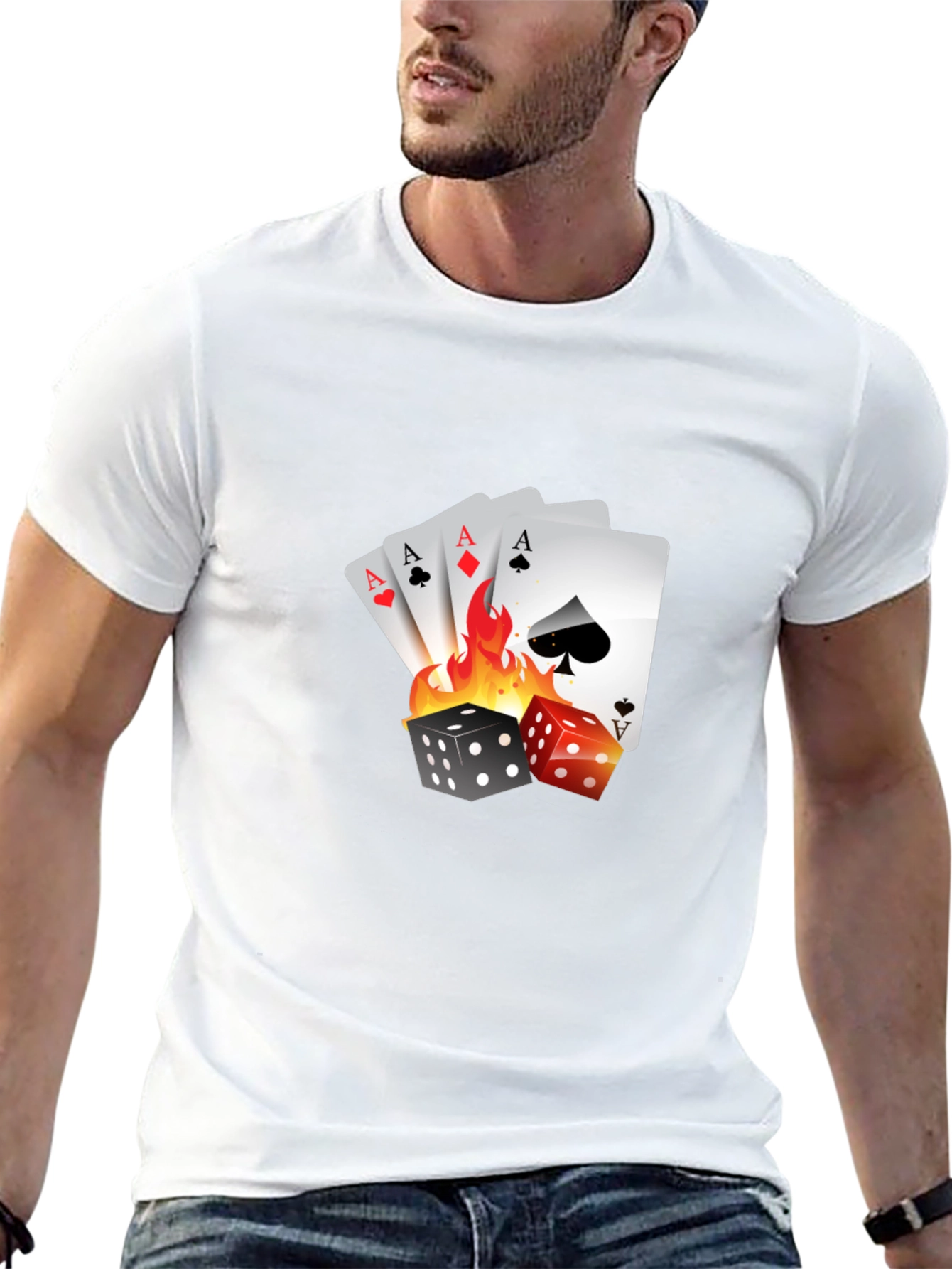Gamblers Luck Graphic Tee - Aces & Dice
