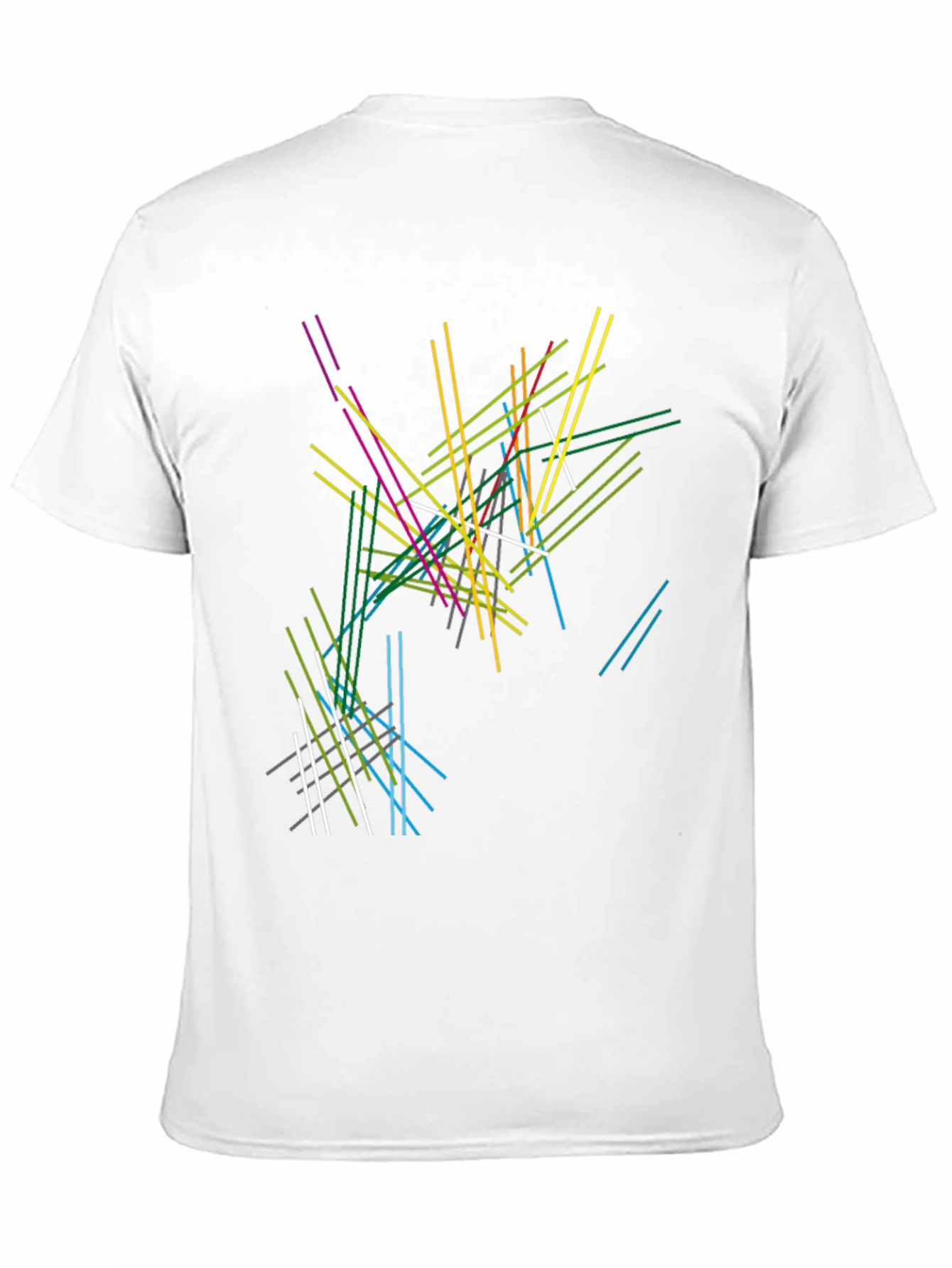 Abstract Line Art Black T-Shirt - Modern Graphic Tee