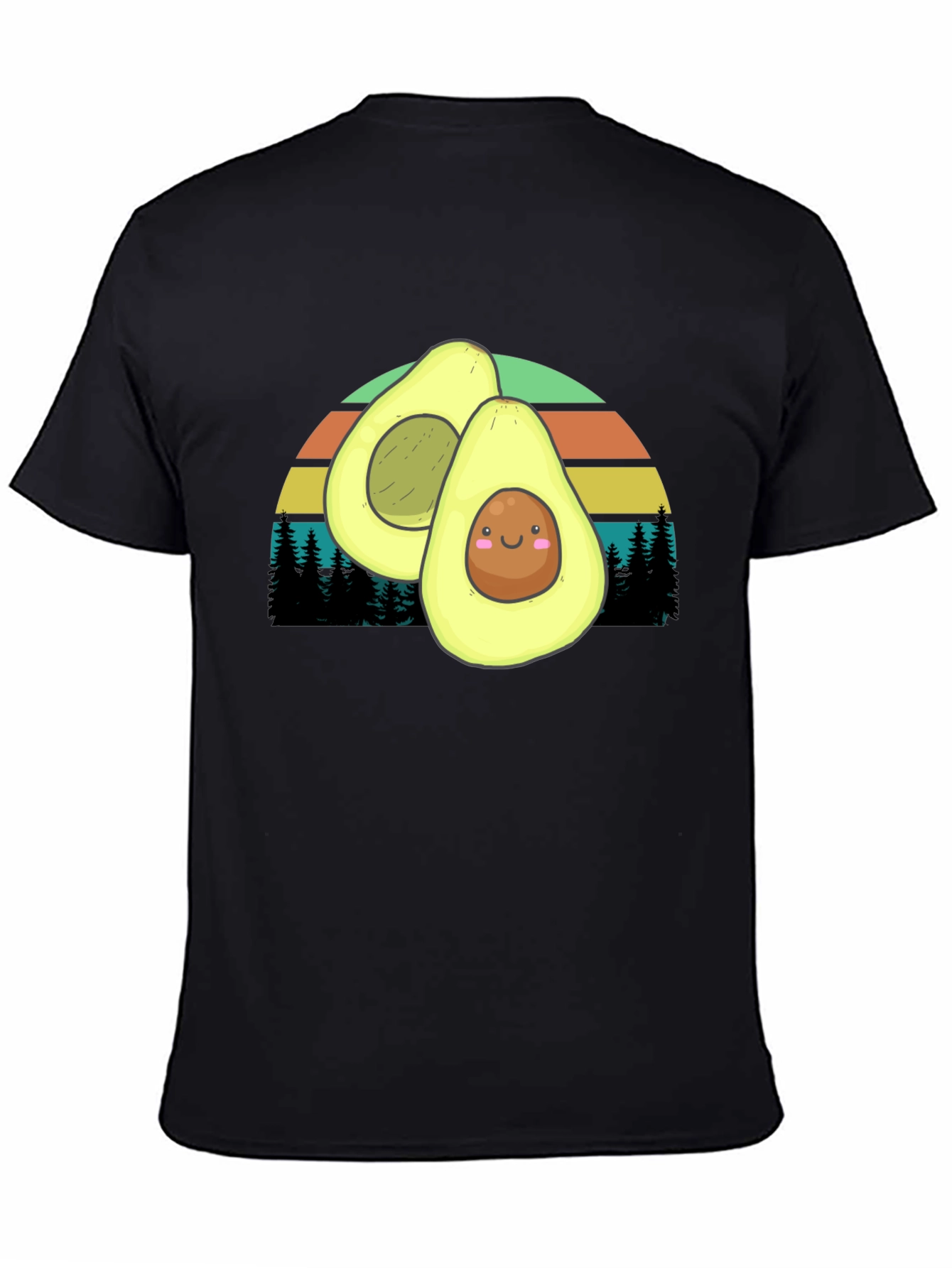 Avocado Sunset Graphic Tee - Cute & Comfy