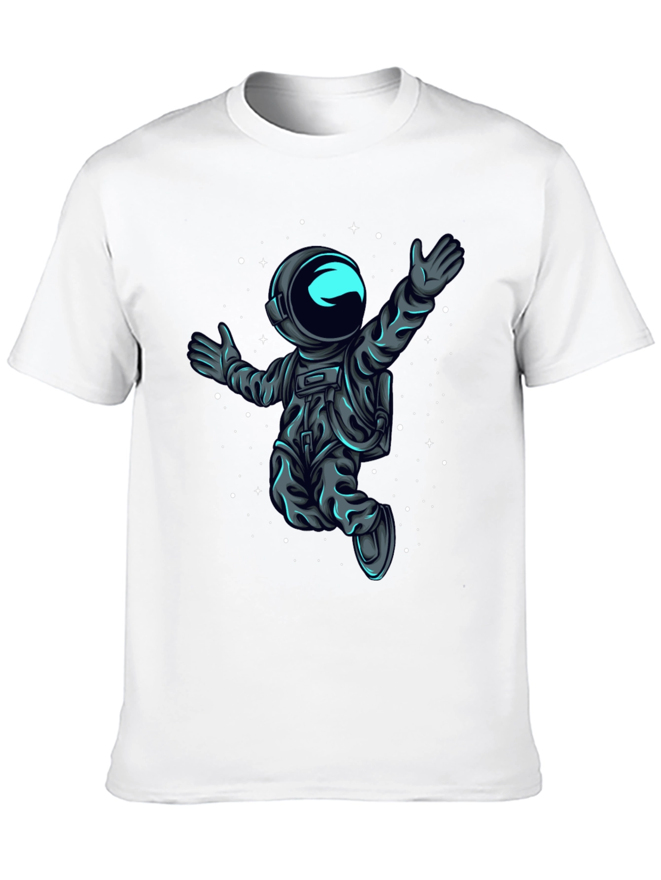 Astronaut in Space T-Shirt - Black