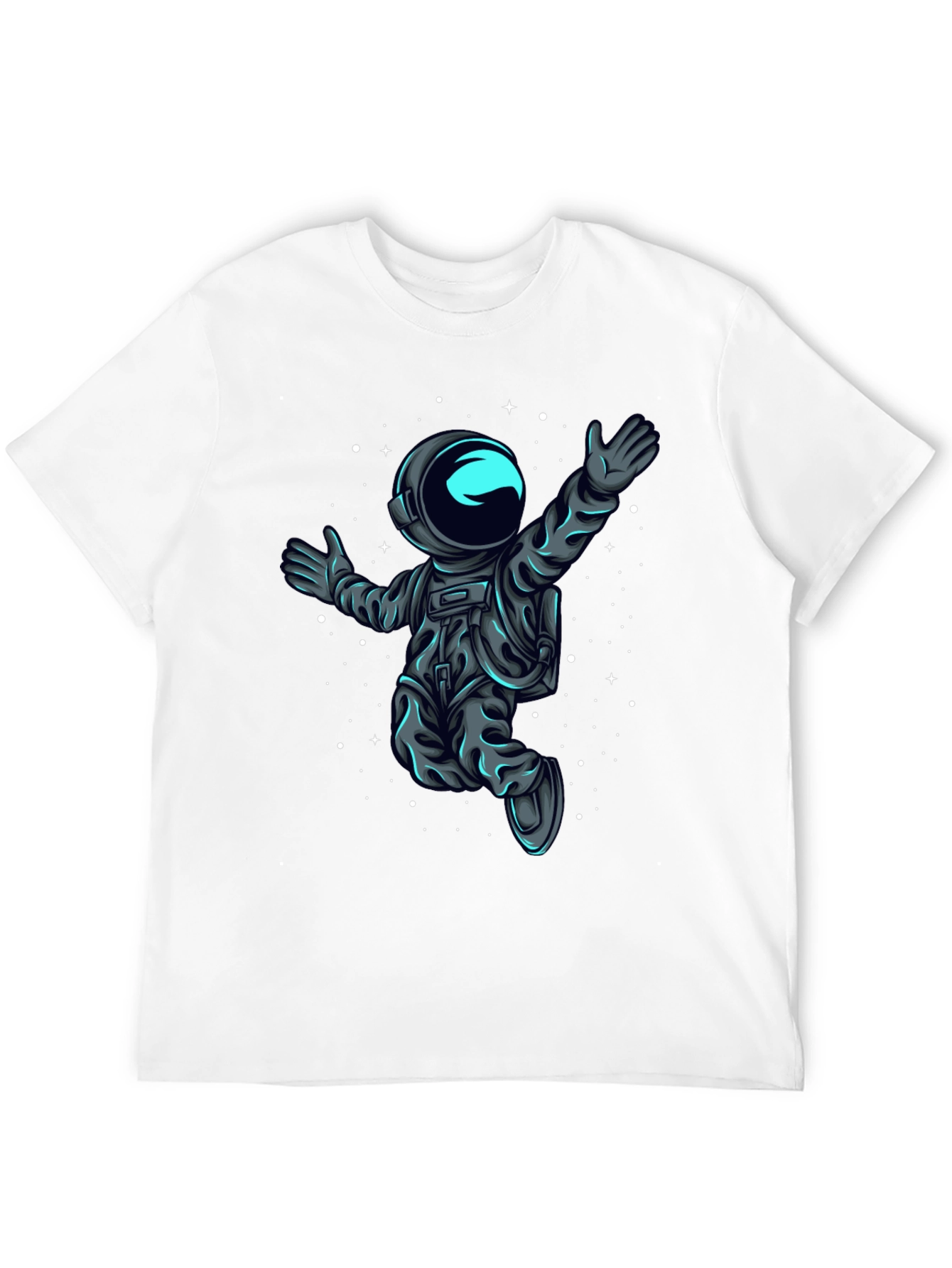 Astronaut in Space T-Shirt - Black