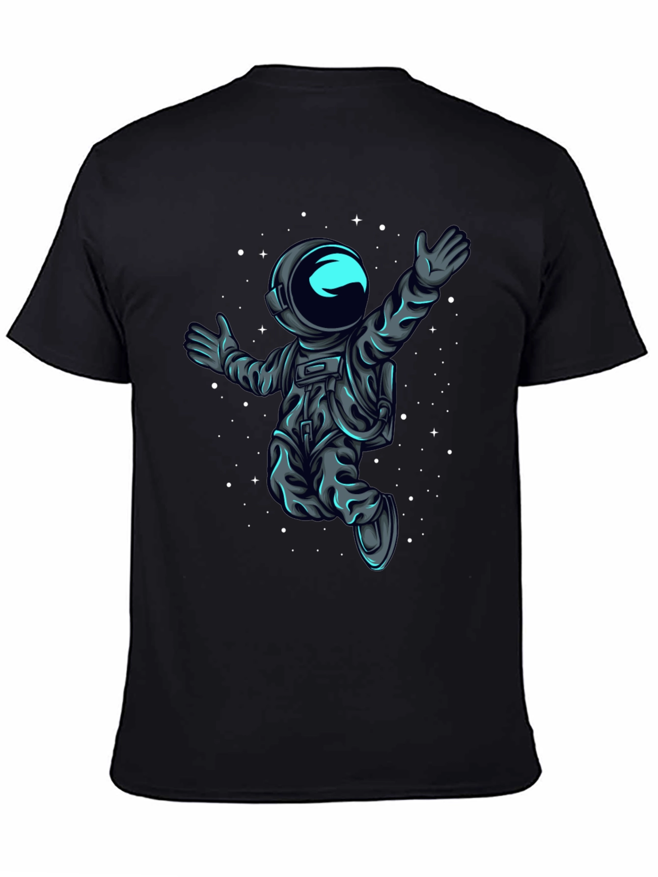 Astronaut in Space T-Shirt - Black