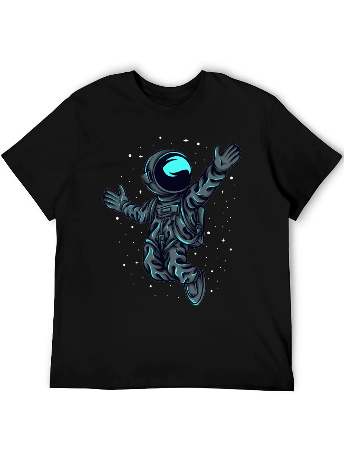 Astronaut in Space T-Shirt - Black