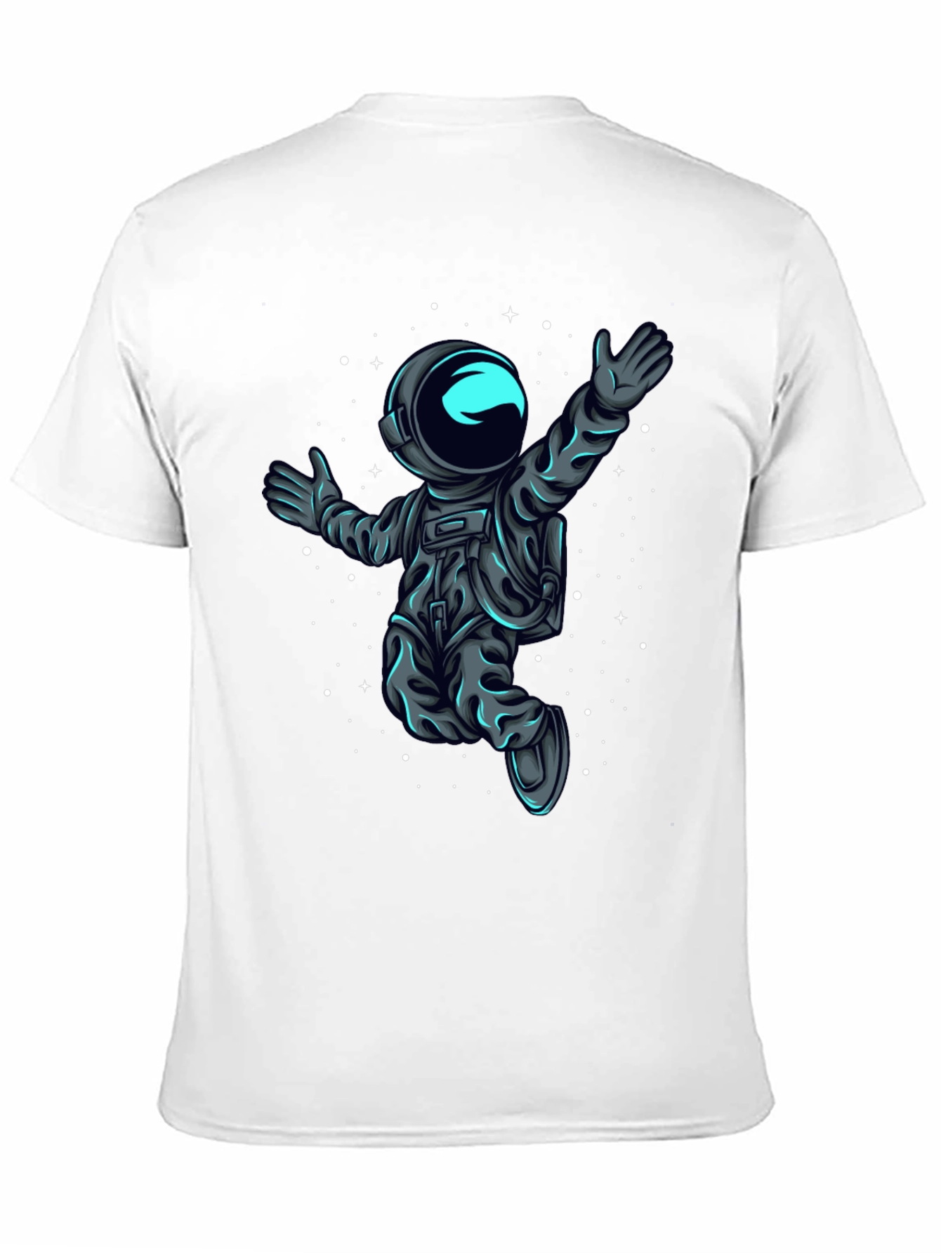 Astronaut in Space T-Shirt - Black
