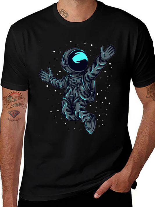 Astronaut in Space T-Shirt - Black