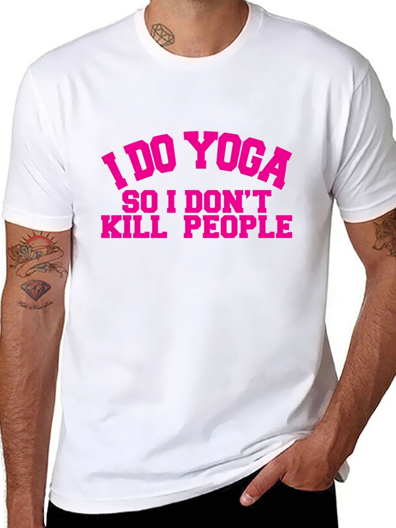 Yoga Motivation T-Shirt - Humorous Fitness Tee