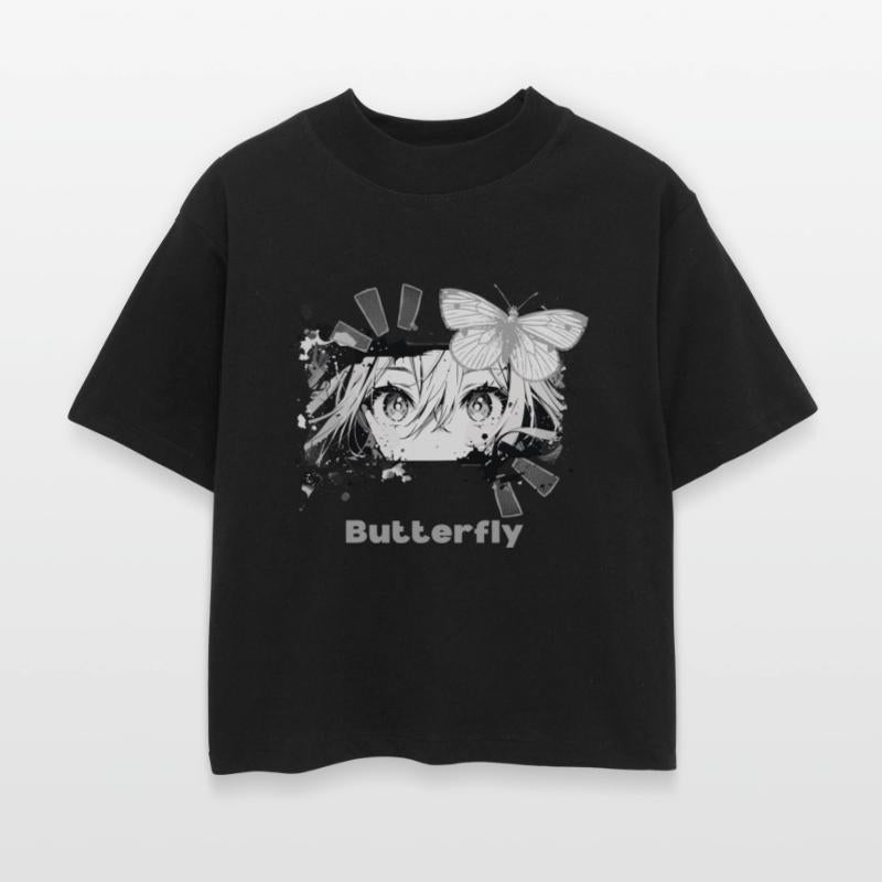 "Butterfly" Anime Design T-Shirt - A Touch of Art