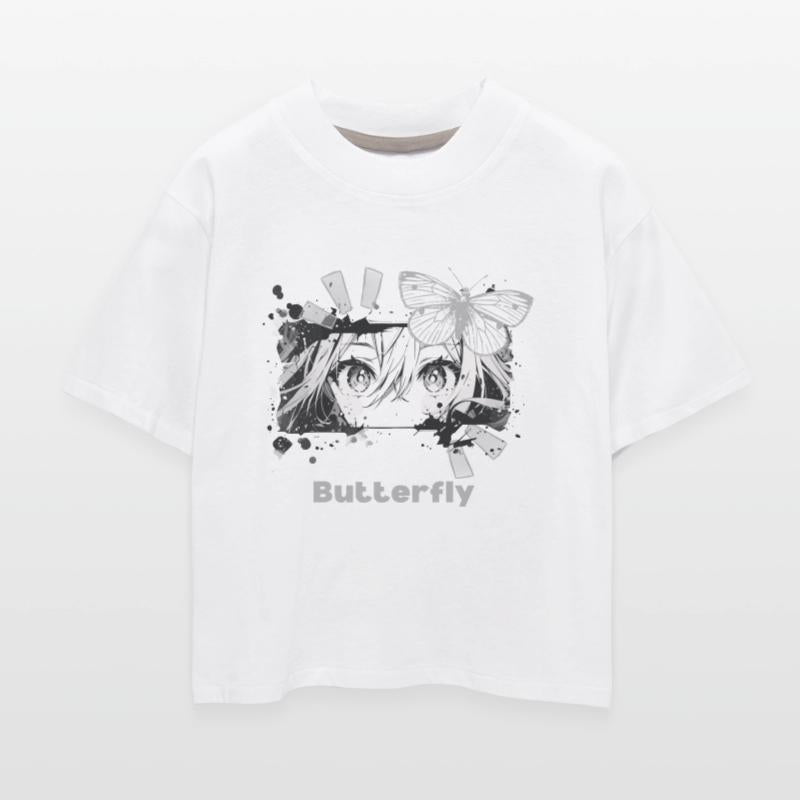 "Butterfly" Anime Design T-Shirt - A Touch of Art