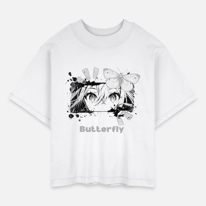 "Butterfly" Anime Design T-Shirt - A Touch of Art