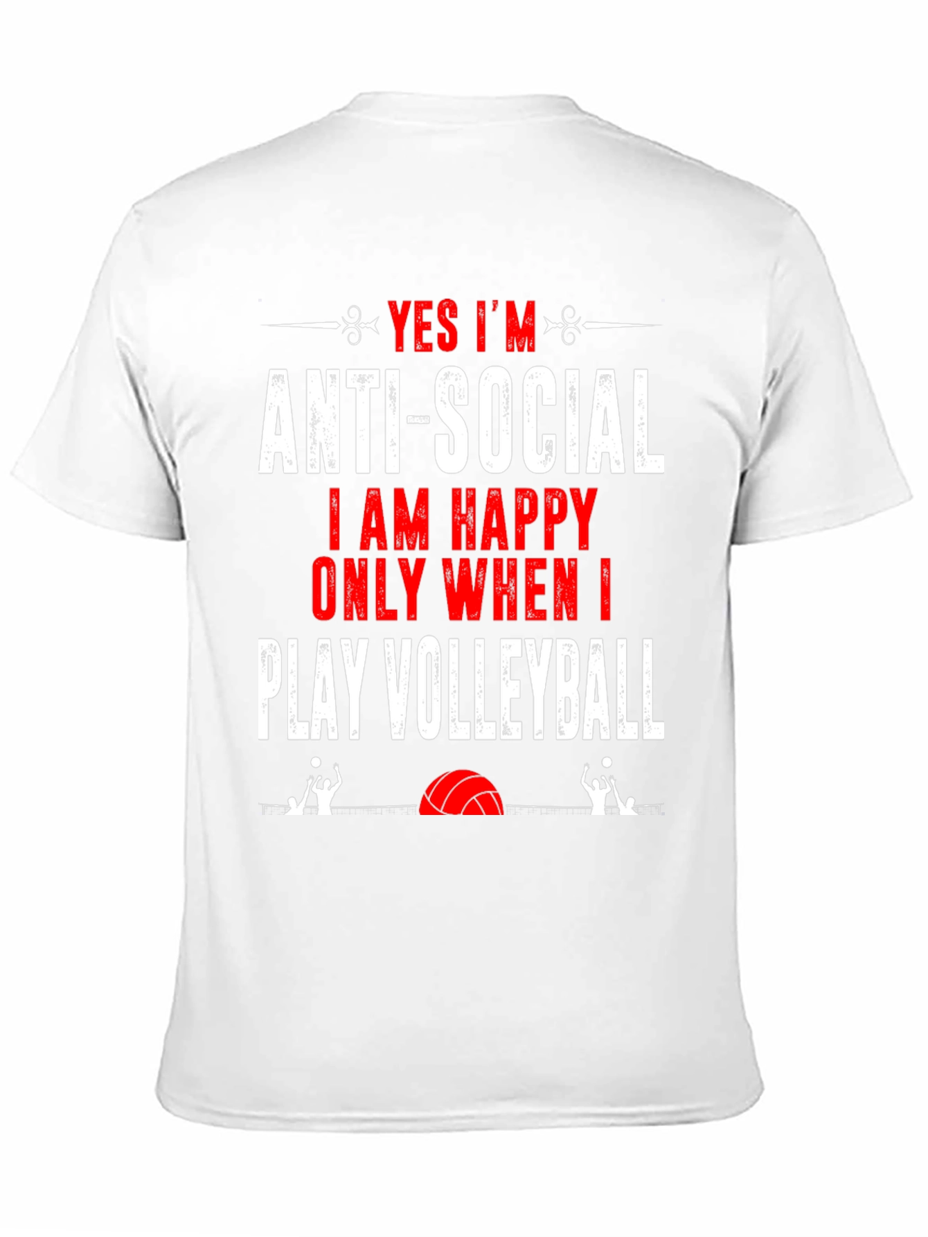 Anti-Social Volleyball Graphic Tee