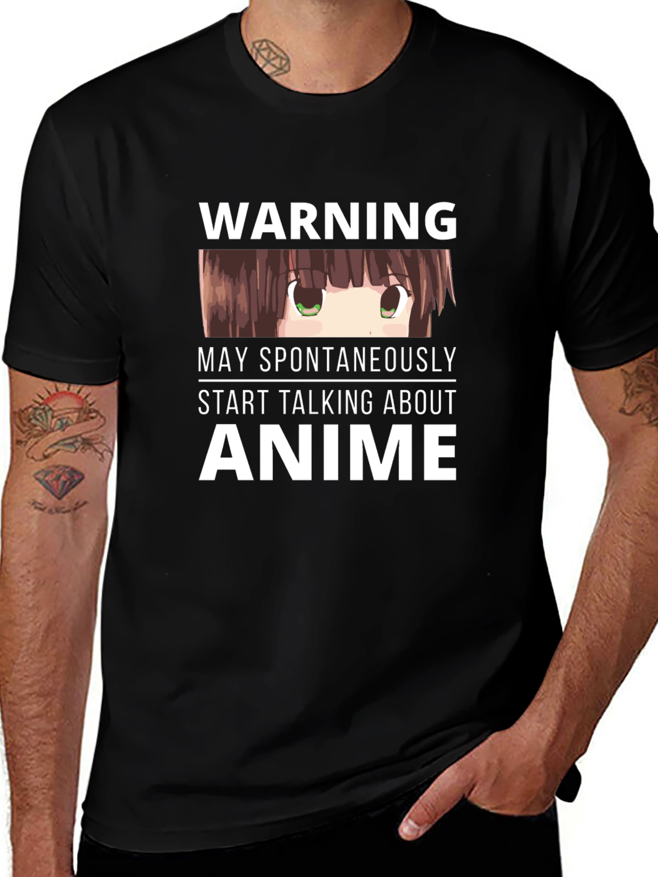 Anime Warning T-Shirt - Spontaneously Talks Anime!