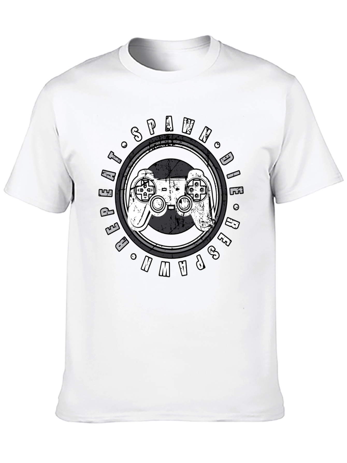 Gamer T-Shirt: Spawn Die Repeat Design