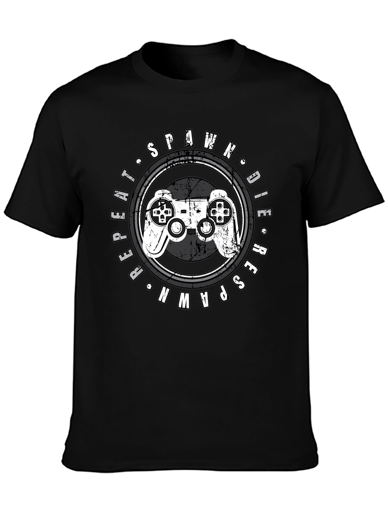 Gamer T-Shirt: Spawn Die Repeat Design