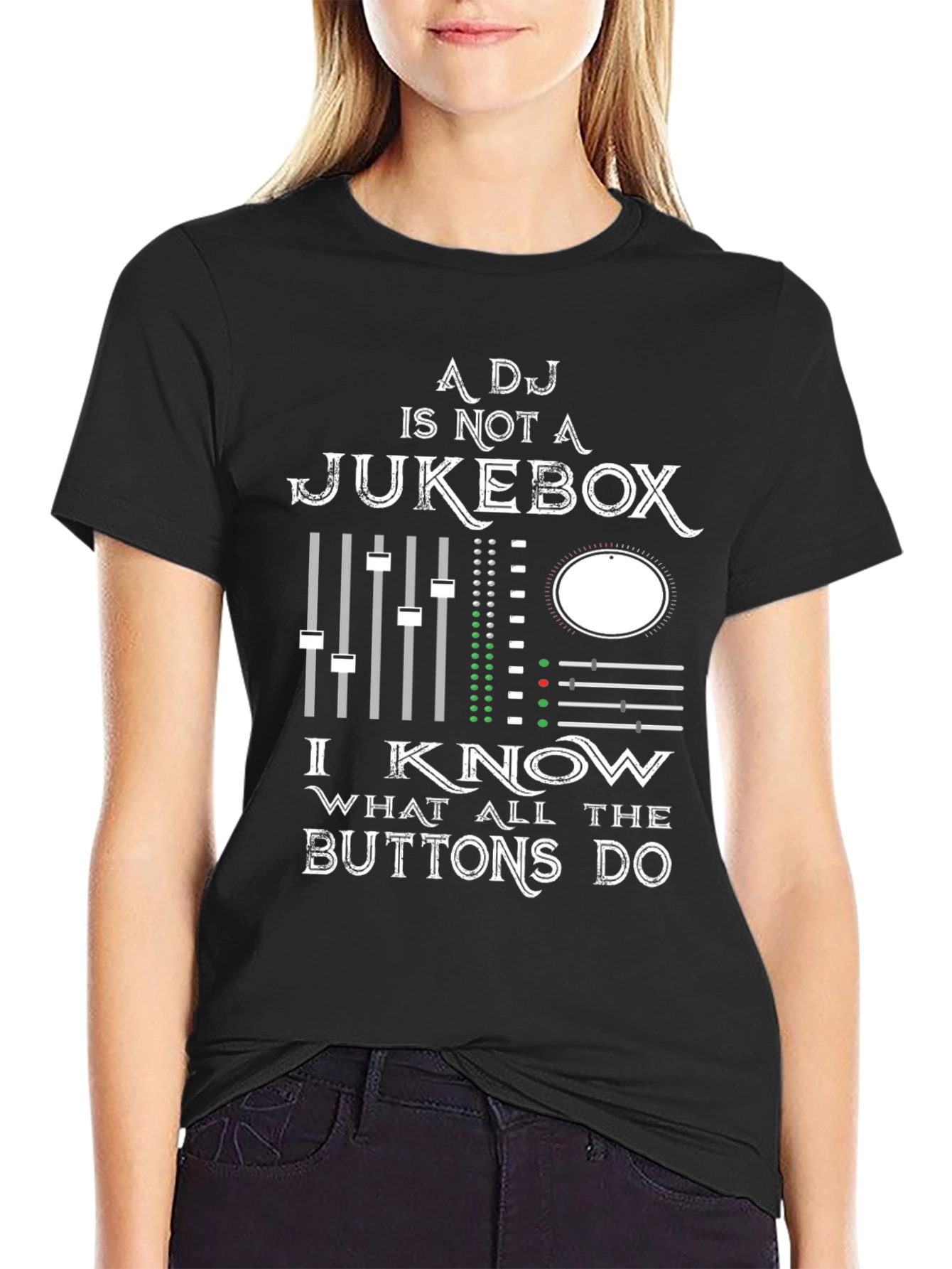 DJ Jukebox T-Shirt - Know Your Buttons!