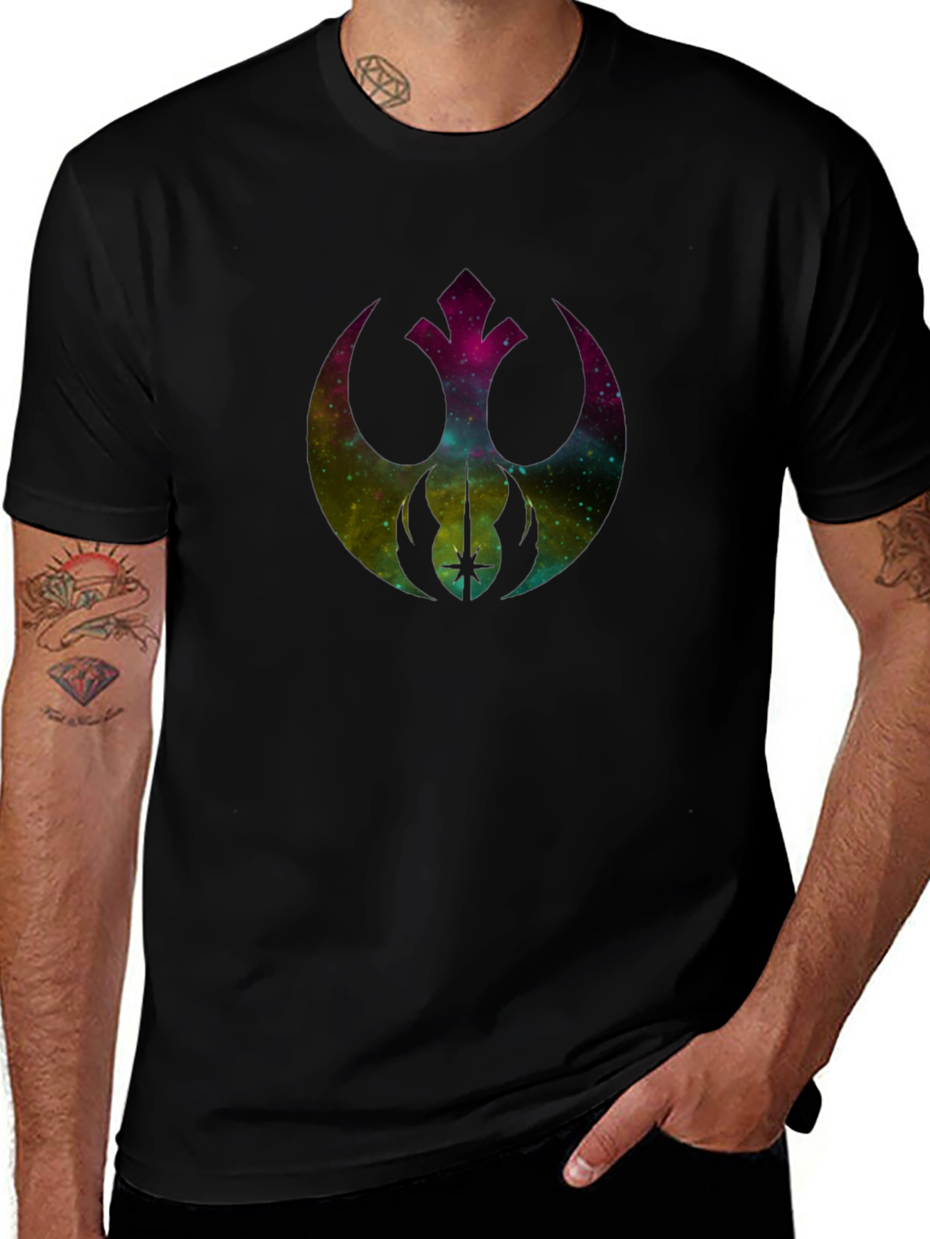 Galaxy Rebel Alliance Black T-Shirt