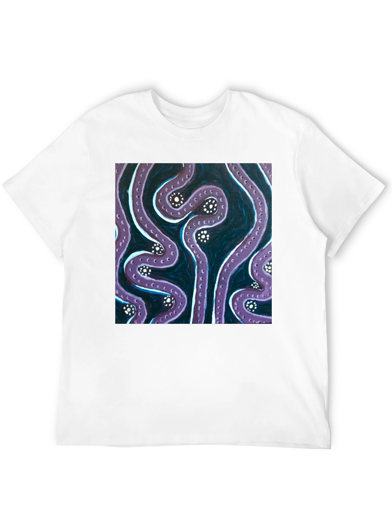 Abstract Tentacle Art Black T-Shirt