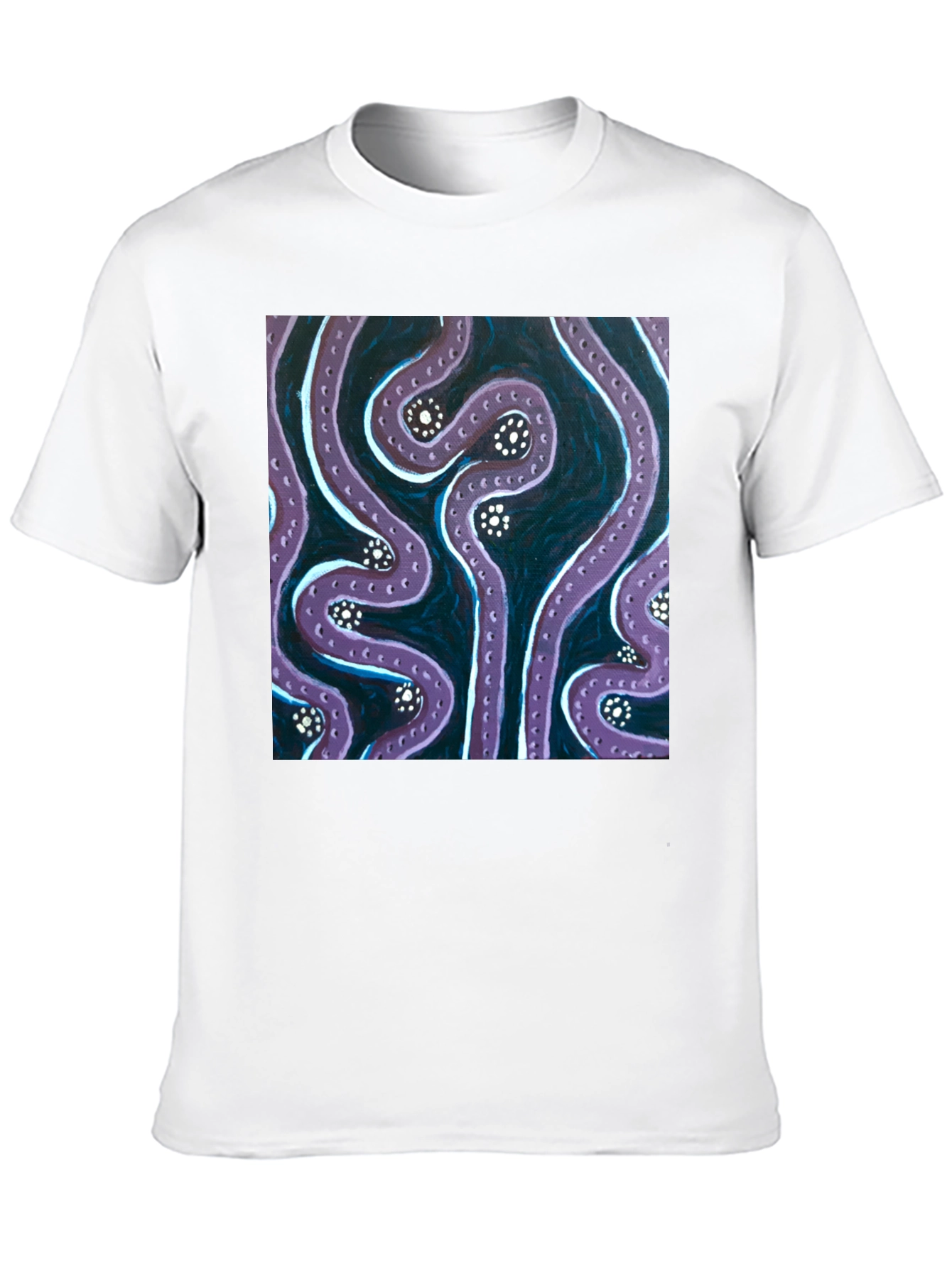 Abstract Tentacle Art Black T-Shirt