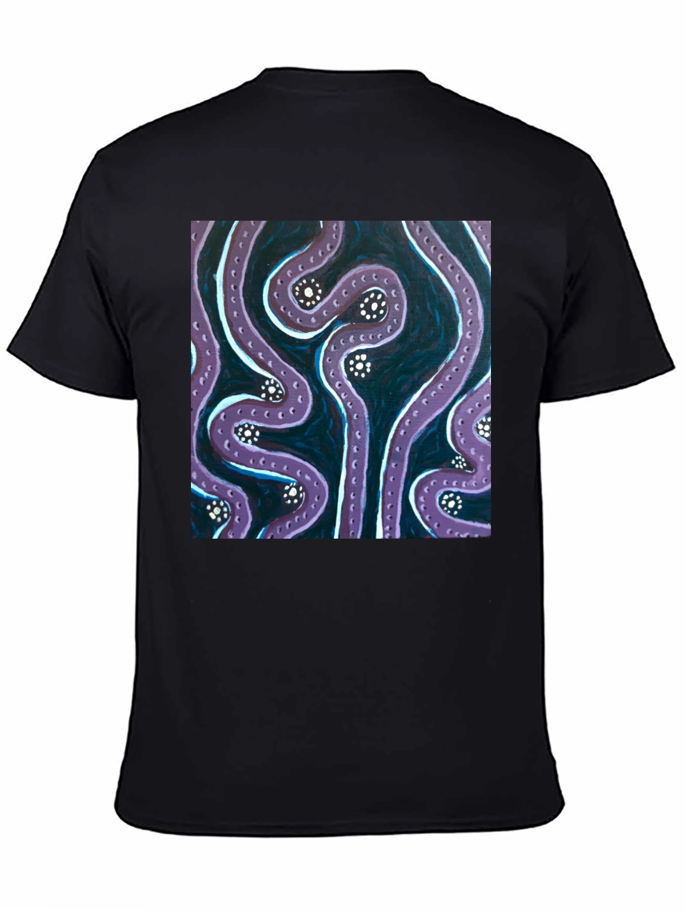 Abstract Tentacle Art Black T-Shirt