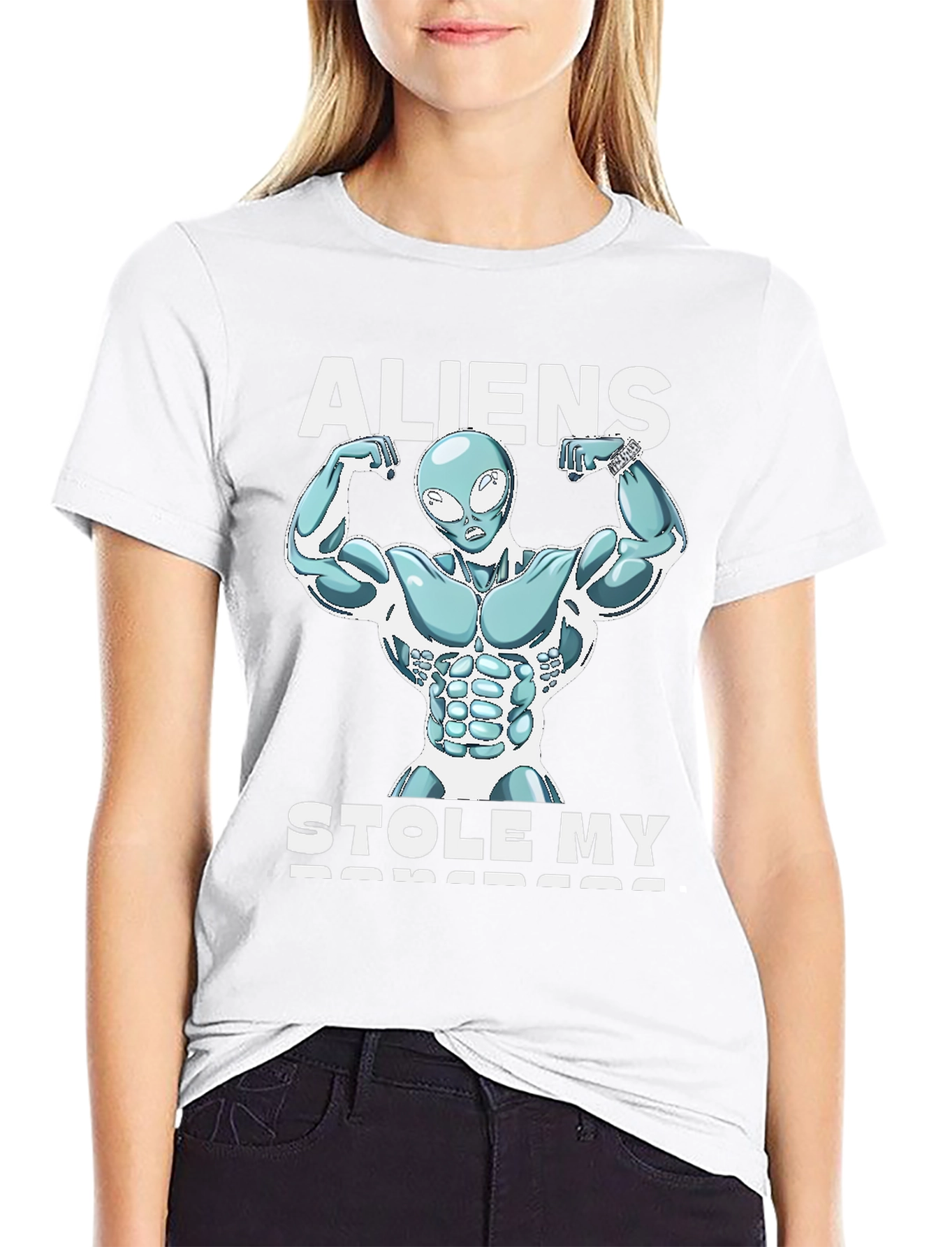 Aliens Stole My Barbells T-Shirt