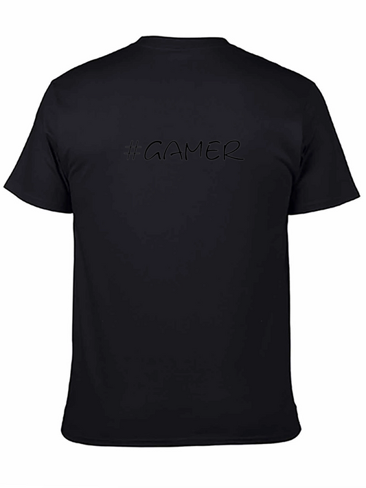 Hashtag Gamer Black Graphic Tee
