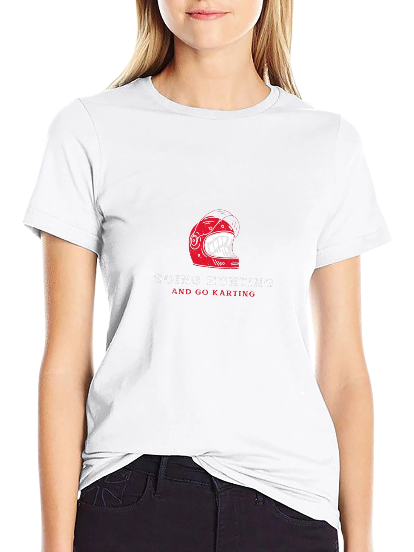Go Hunting and Go Karting Black T-Shirt