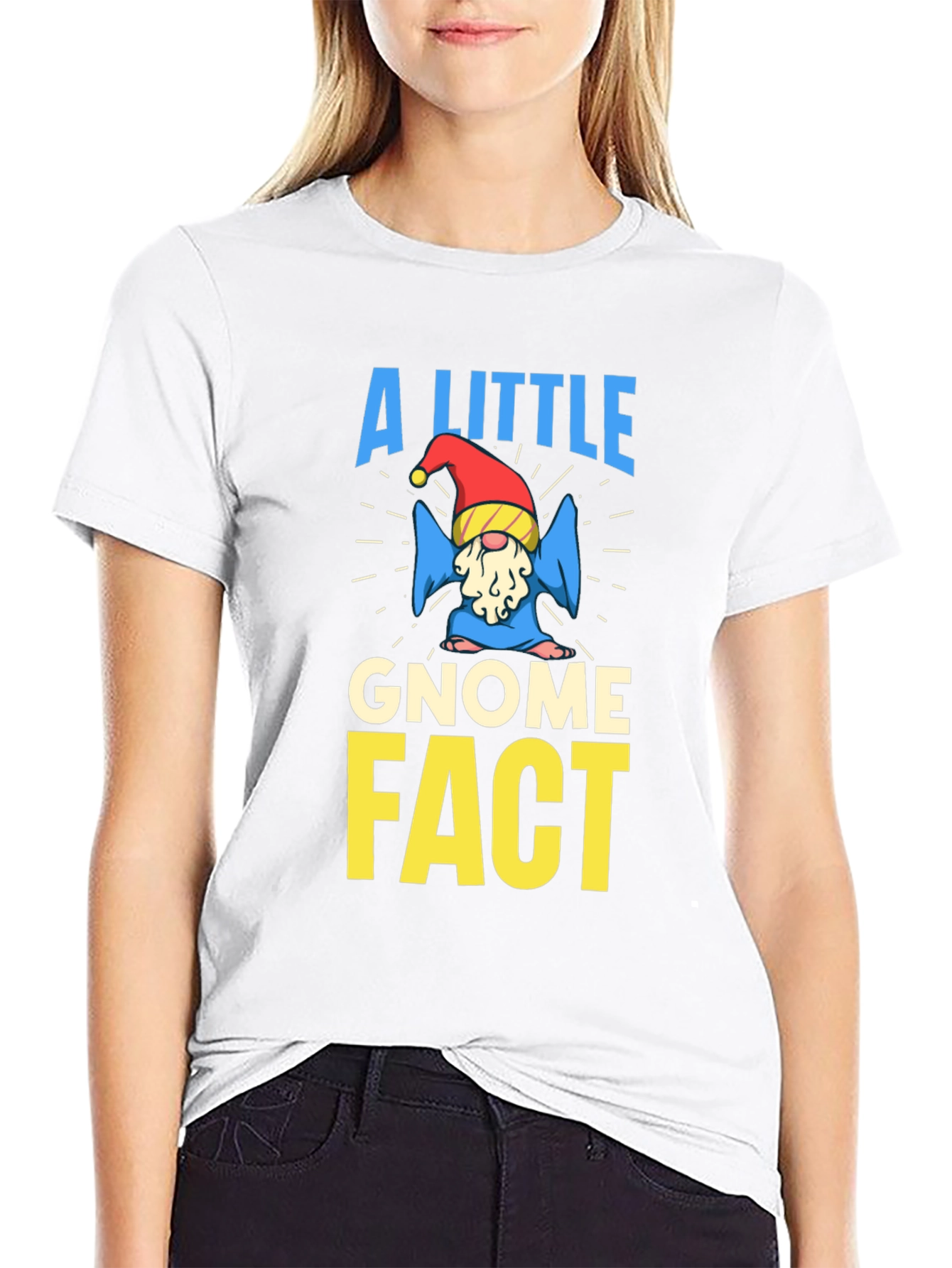 A Little Gnome Fact Novelty Graphic Tee
